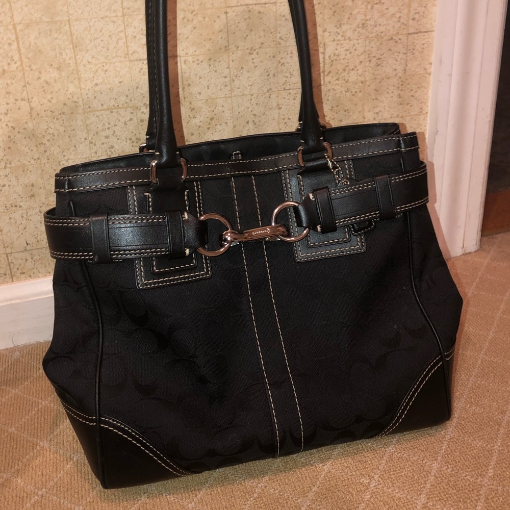 Black Coach shoulder bag